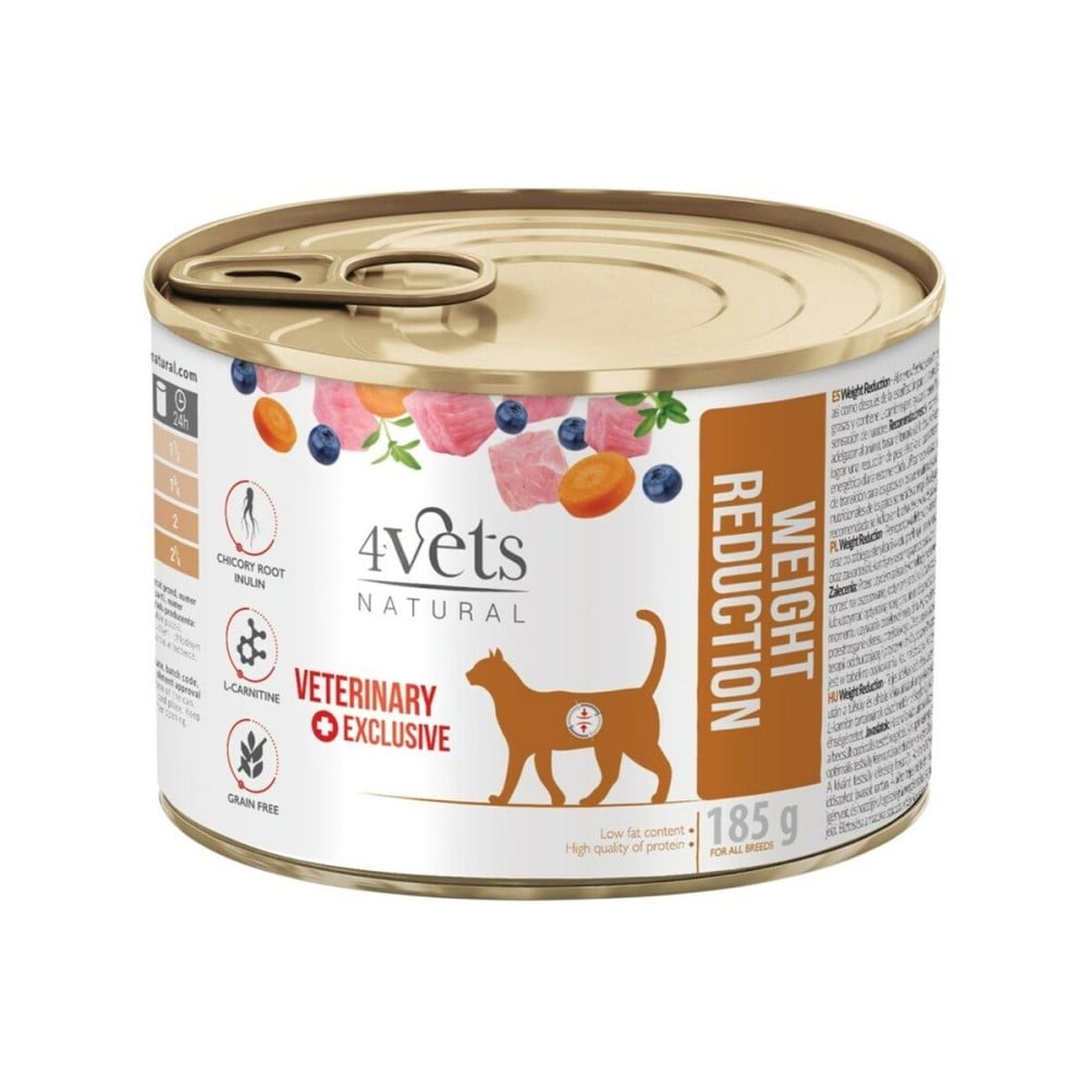 Katzenfutter 4VETS Natural Weight Reduction 185 g