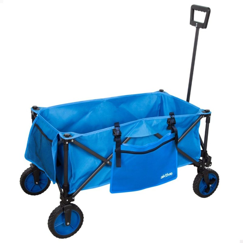 Mehrzweckwagen Aktive Blau Schwarz Polyester PVC Stahl 88 x 108 x 47 cm Biegsam Strand