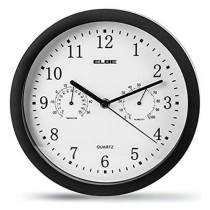 Wall Clock ELBE RP1005N White/Black