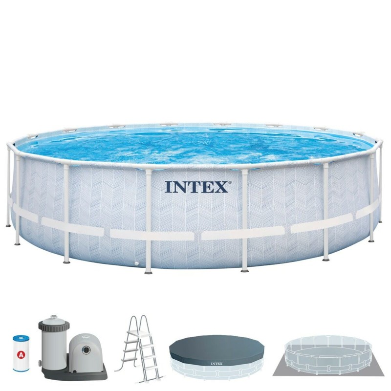 Schwimmbad Abnehmbar Intex 488 x 122 x 488 cm