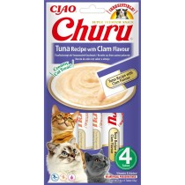 Collation pour Chat Inaba Churu 4 x 14 g Fruits de mer Thon