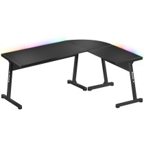 Desk Gaming Huzaro HZ-Hero 6.0 Black RGB Black Steel Carbon fibre 147 x 74 x 112 cm