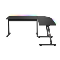 Desk Gaming Huzaro HZ-Hero 6.0 Black RGB Black Steel Carbon fibre 147 x 74 x 112 cm