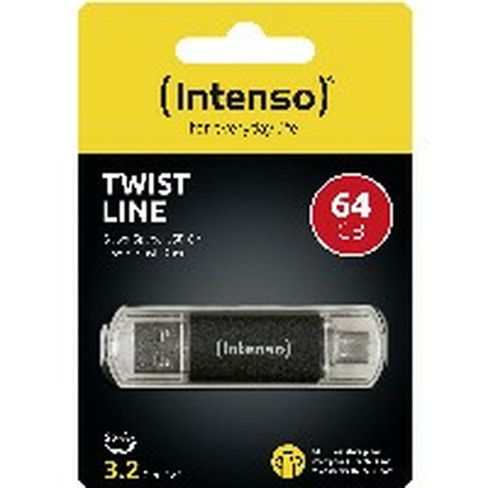 Clé USB INTENSO 3539490 Anthracite 64 GB