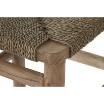 Stool Home ESPRIT Natural Rattan Teak Fibre 37 x 45 x 77 cm