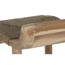 Hocker Home ESPRIT natürlich Rattan Teakholz Faser 37 x 45 x 77 cm