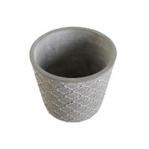 Planter DKD Home Decor Grey Cement 17 x 17 x 14,5 cm (3 Units)