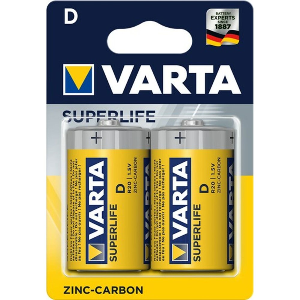 Batterien Varta R20 D 1,5 V (2 Stück)