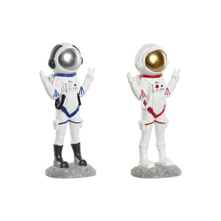 Deko-Figur Home ESPRIT Blau Weiß Rot Damen Astronaut 9 x 7 x 20 cm (2 Stück)