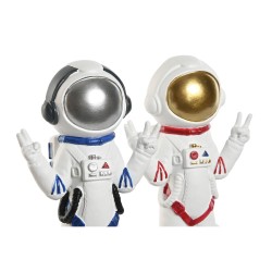 Decorative Figure Home ESPRIT Blue White Red Lady Astronaut 9 x 7 x 20 cm (2 Units)