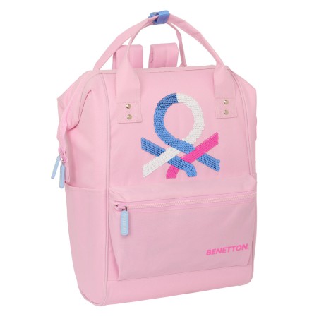 Laptop Backpack Benetton benetton Pink 27 x 40 x 19 cm