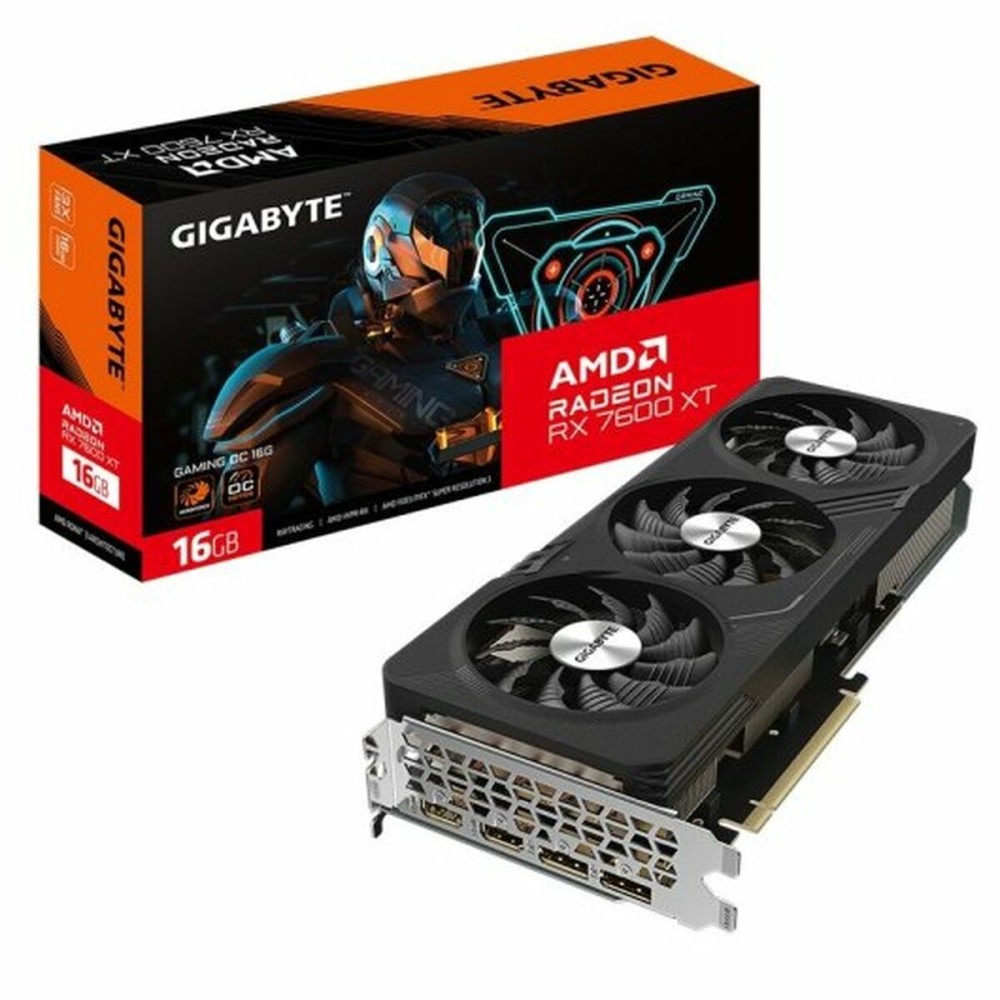 Carte Graphique Gigabyte GV-R76XTGAMING OC-16GD RADEON RX 7600 XT 16 GB GDDR6