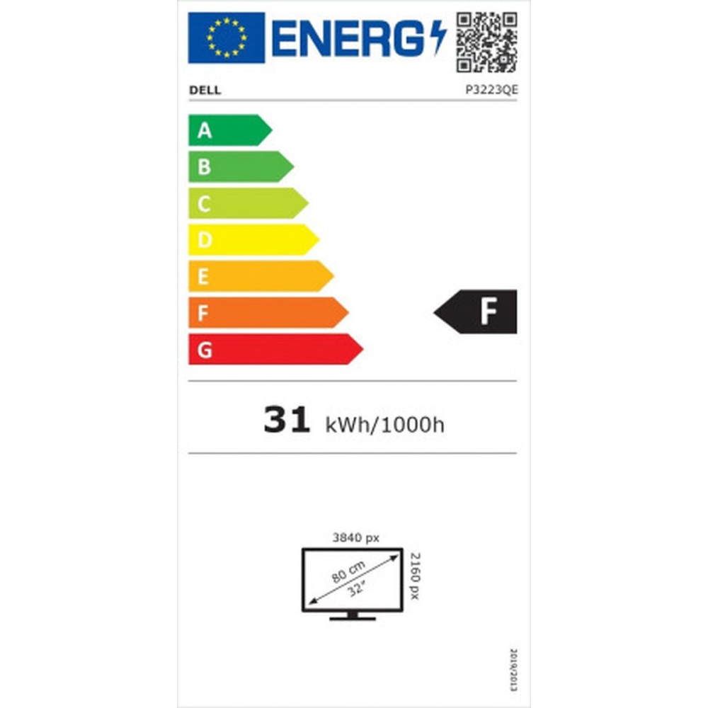 Écran Dell P3223QE 32" LED IPS TFT LCD Flicker free