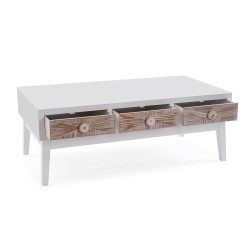 Table Basse Versa Sira Pin Bois MDF 60 x 41 x 110 cm