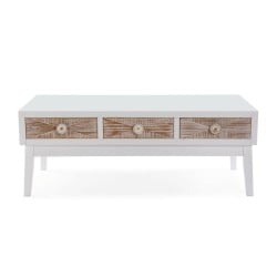 Centre Table Versa Sira Pinewood MDF Wood 60 x 41 x 110 cm