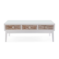 Table Basse Versa Sira Pin Bois MDF 60 x 41 x 110 cm