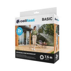 Jeu de tuyaux avec accessoires Cellfast Basic 7,5 m Extensible