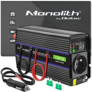 Transformateur Portable pour Voitures Qoltec 51925 1 Pièce