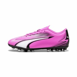 Chaussures de Football Multi-crampons pour Enfants Puma Ultra Play MG Rose foncé