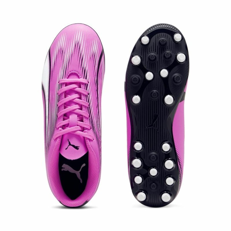 Children's Multi-stud Football Boots Puma Ultra Play MG Dark pink