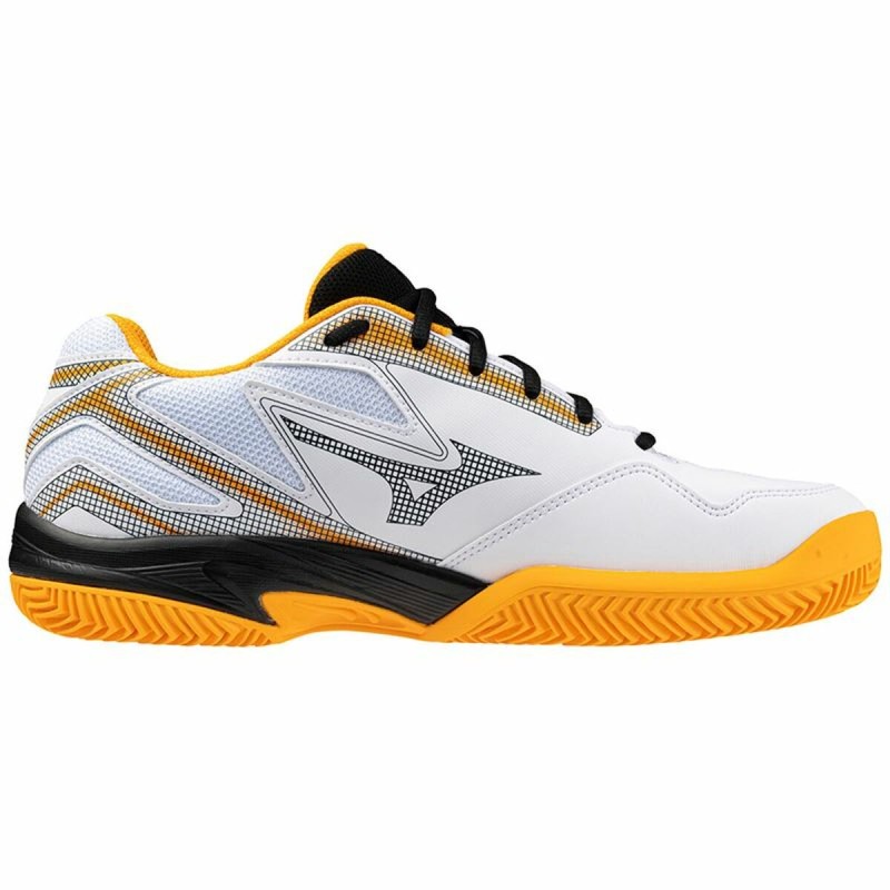 Padel-Sportschuhe für Erwachsene Mizuno Break Shot 4 Weiß Orange