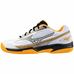 Chaussures de Padel pour Adultes Mizuno Break Shot 4 Blanc Orange