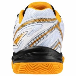 Padel-Sportschuhe für Erwachsene Mizuno Break Shot 4 Weiß Orange