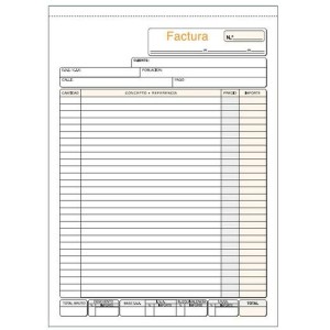 Invoice Check-book 21 x 29,7 cm (5 Units)