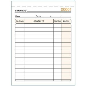 Invoice Check-book 10,5 x 15 cm (5 Units)