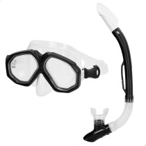 Snorkel Goggles and Tube AquaSport Black Adults (2 Units)