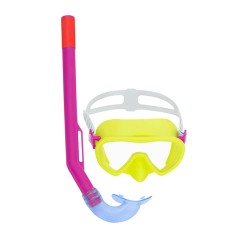 Snorkel Goggles and Tube for Children Bestway Yellow (1 Unit)