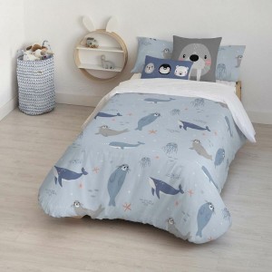 Bettdeckenbezug Kids&Cotton Tabor Small Blau 155 x 220 cm