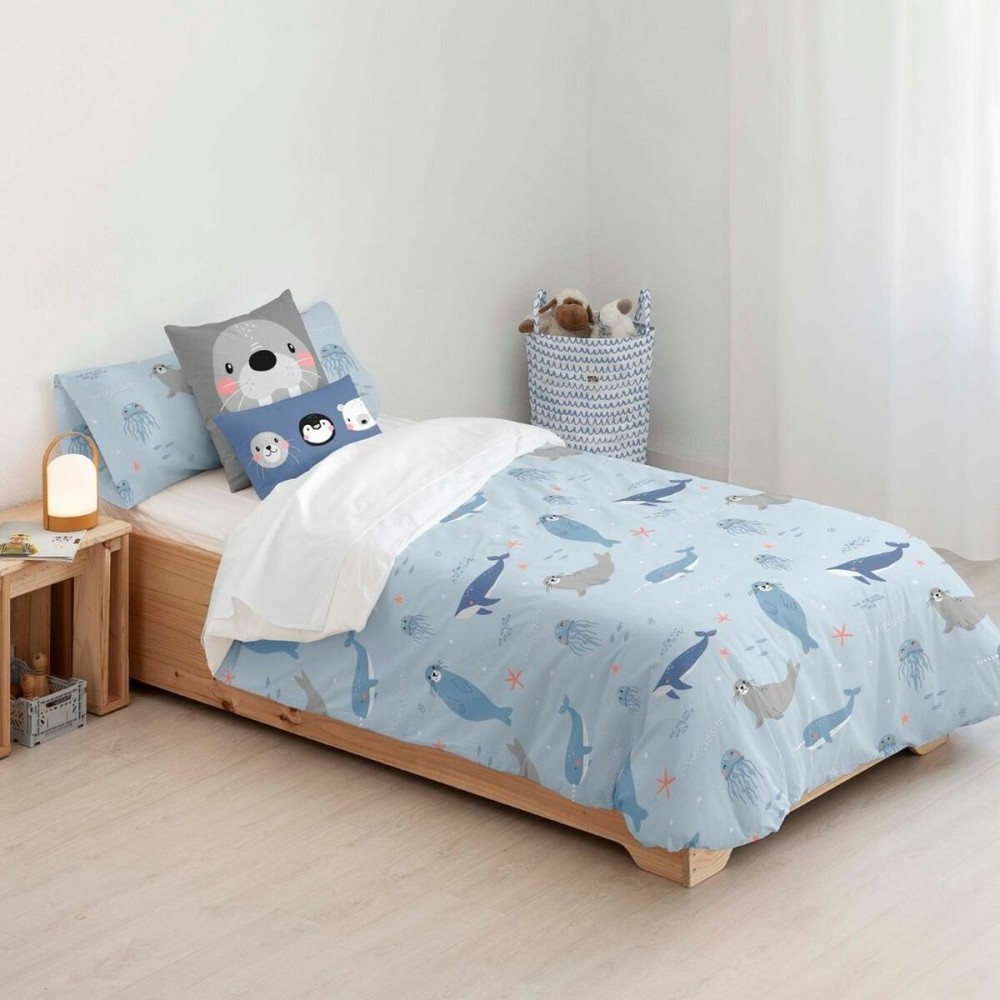 Housse de Couette Kids&Cotton Tabor Small Bleu 155 x 220 cm