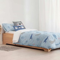 Bettdeckenbezug Kids&Cotton Tabor Small Blau 155 x 220 cm