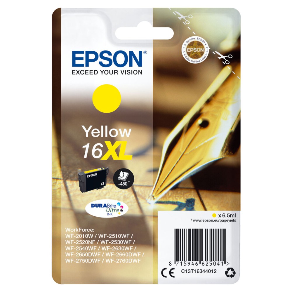 Original Ink Cartridge Epson C13T16344012 Yellow