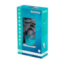 Bestway Set Maske und Schlauch Kinder Anatomischer Gurt Sortierte Farben +3 Jahre Strand und Pool 24036