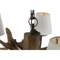 Deckenlampe Home ESPRIT Eisen Teakholz 90 x 90 x 35 cm