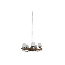 Ceiling Light Home ESPRIT Iron Teak 90 x 90 x 35 cm