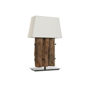 Lampe de bureau Home ESPRIT Fer bois de teck 40 X 20 X 80 cm