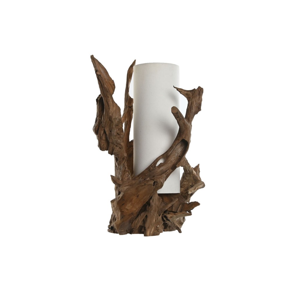 Lampe de bureau Home ESPRIT Fer bois de teck 30 X 55 X 80 cm