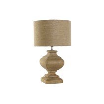 Lampe de bureau Home ESPRIT Naturel Jute Bois 50 W 220 V 36 x 36 x 58 cm