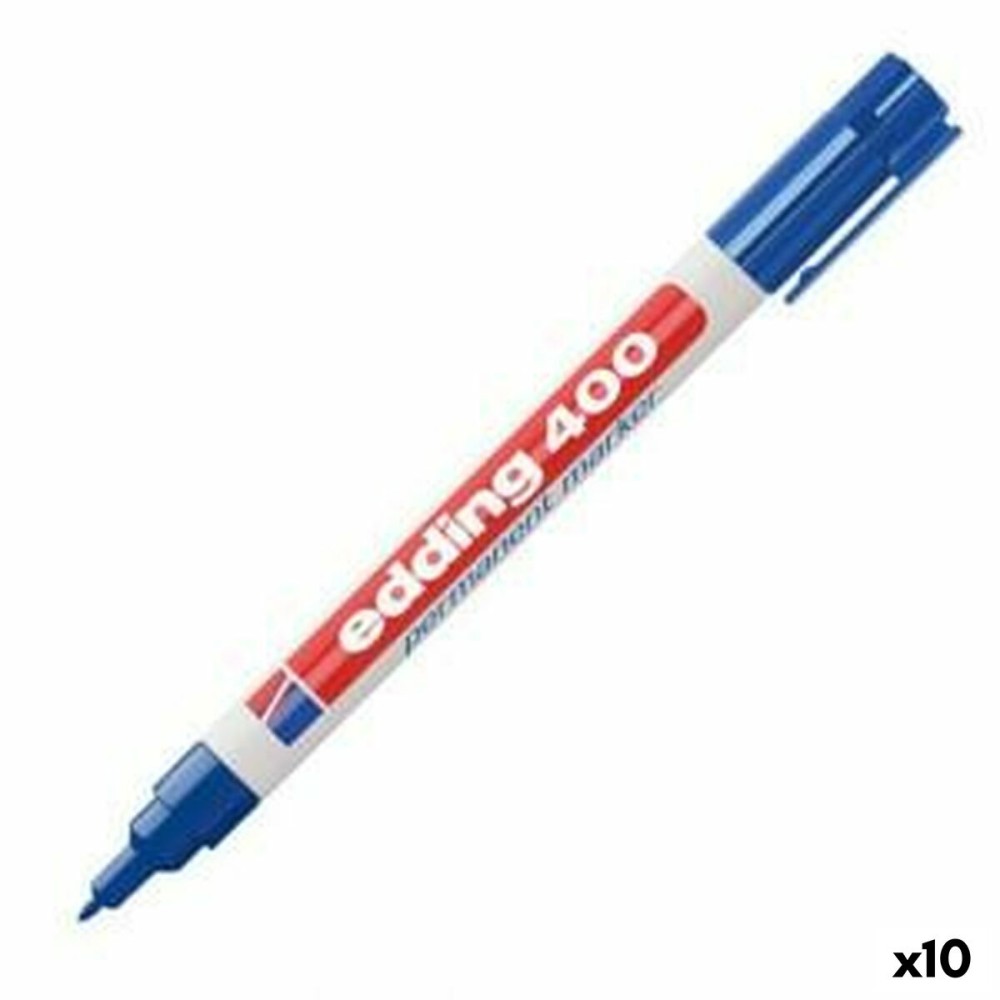 Permanent marker Edding 400-03 Blue 1 mm (10 Units)