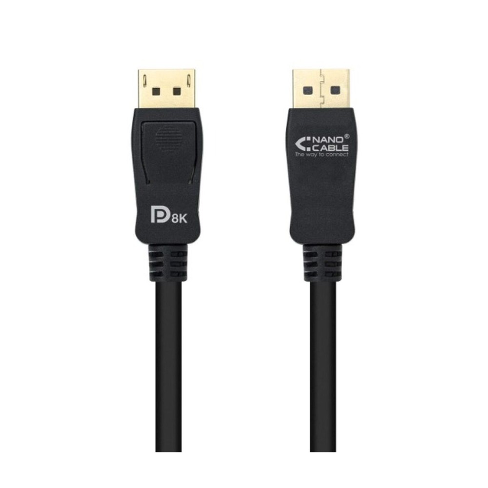 DisplayPort Cable NANOCABLE 10.15.2501 HDR 8K Ultra HD Black 1 m