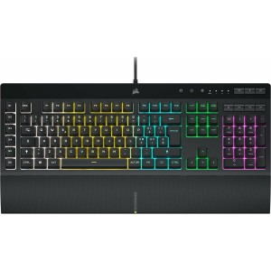 Gaming Tastatur Corsair K55 RGB PRO Schwarz Qwerty Spanisch