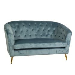 Sofa Romimex Blau 146 x 84 x 75 cm