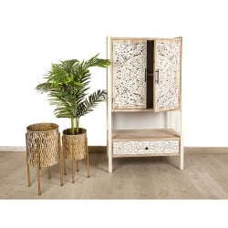 Armoire Romimex Naturel Métal Bois MDF