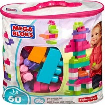 Construction set Megablocks DCH54 60 Pieces Multicolour Pink + 1 year