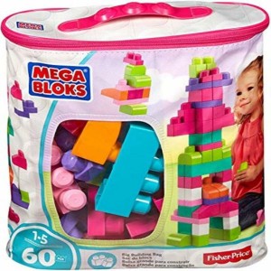 Konstruktionsspiel Megablocks DCH54 60 Stücke Bunt Rosa + 1 Jahr