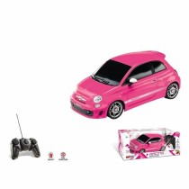 Remote-Controlled Car Mondo Fiat 500 Abarth Pink 1:14