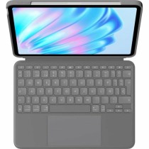 Housse pour Tablette Logitech iPad Air 2024  iPad Air 2022 Gris Espagnol Qwerty QWERTY